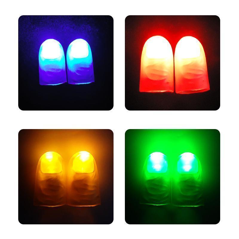 Magische duim - licht op vingers