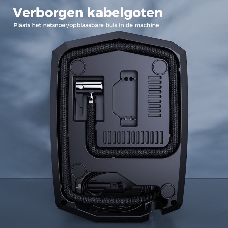 Draagbare luchtpomp met digitaal display