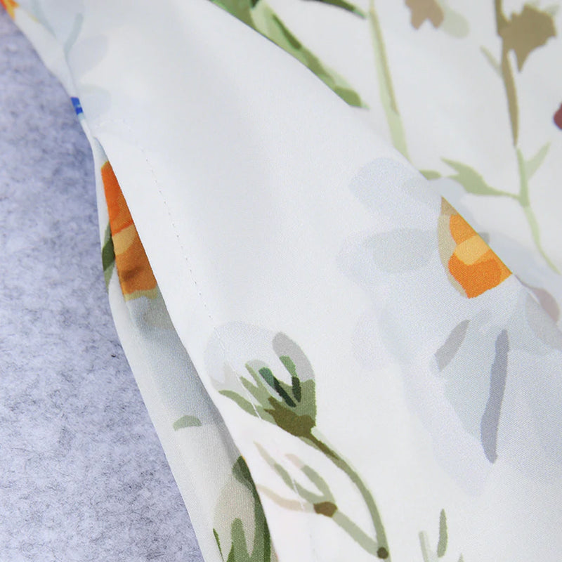 Voorverkoop>Casual jurk met ronde hals en print