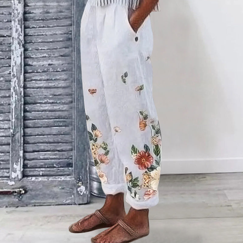 Casual broek met print voor dames