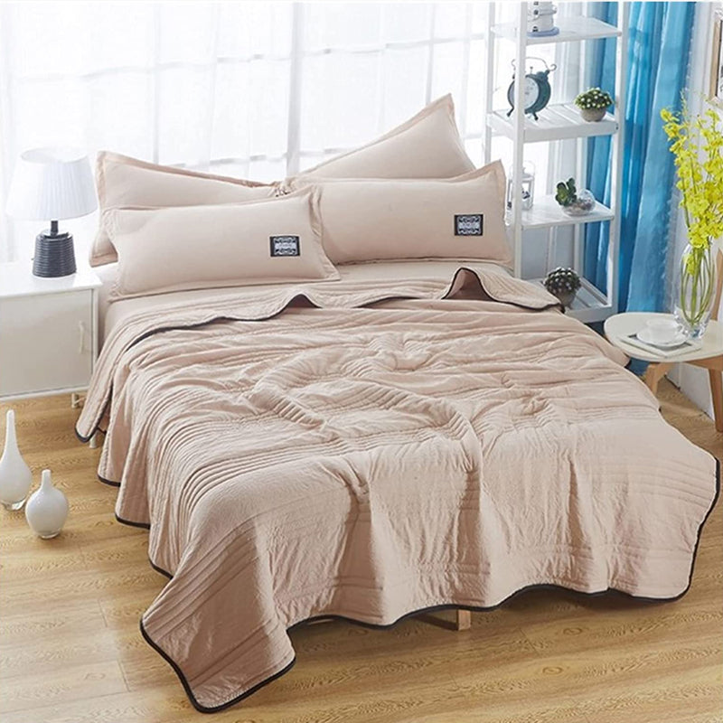 Zomerdekbed in effen kleur