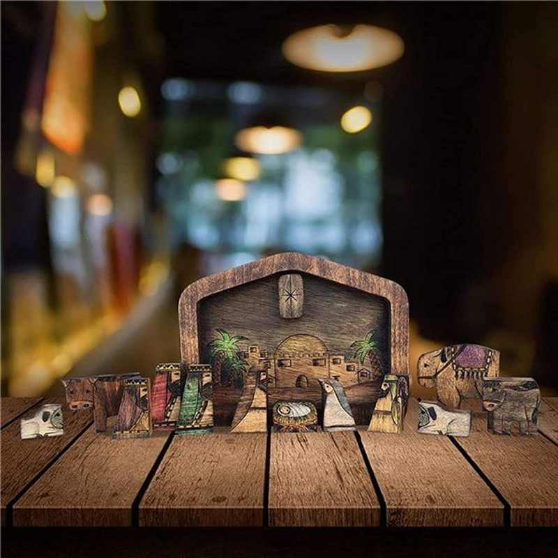Houten Jezus puzzels set