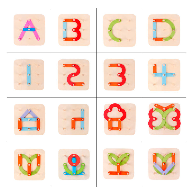 Multifunctioneel Montessori Pijler Collage Speelgoed