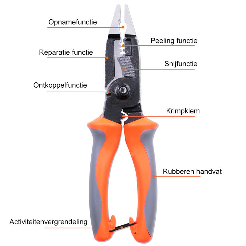 6 in 1 multifunctionele elektricientang