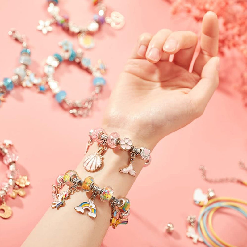 DIY handgemaakte kralenarmbandset voor kinderen