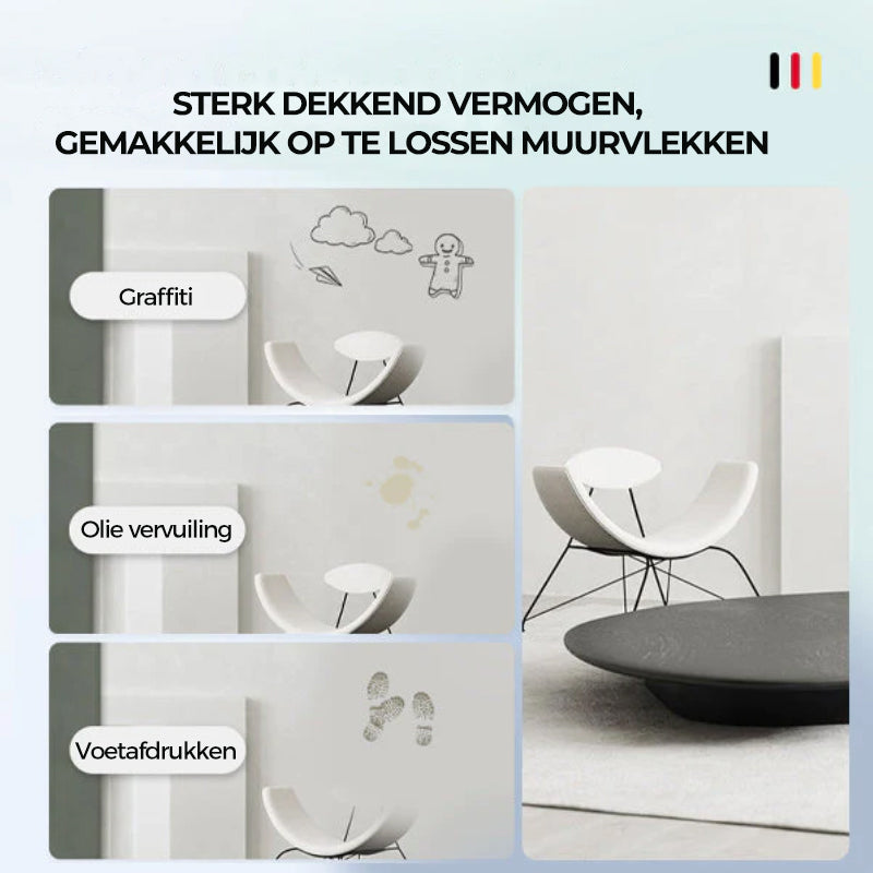 Saker Muurverf Met Rolborstel