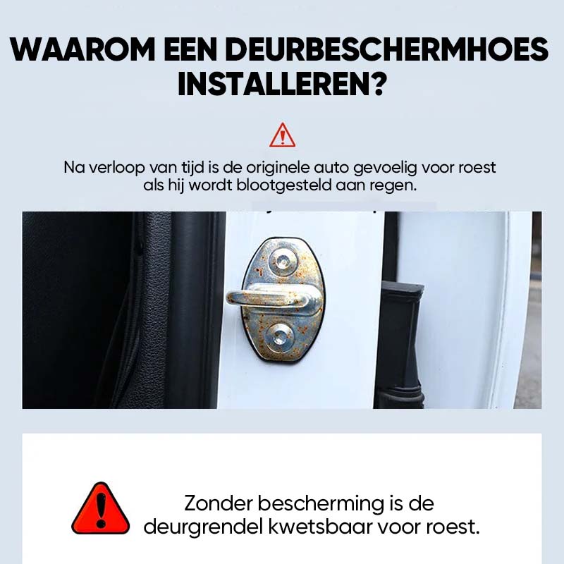 Autodeurslot beschermhoes (4 stuks)