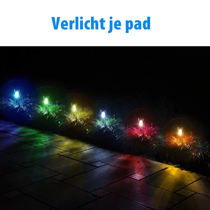 Zonne-tuinverlichting, 10 stuks