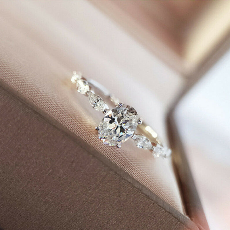 Ovale Diamanten Ring