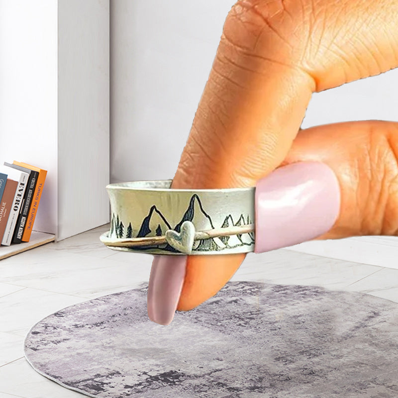 Blijf klimmen Zilveren ring