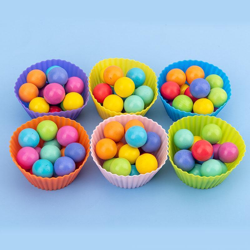 Educatief speelgoed met houten clipkralen