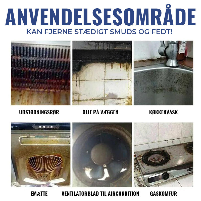 Schuimende reiniger voor zware olievlekken