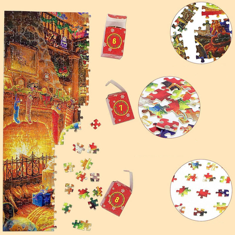 Kerstpuzzel-adventskalender