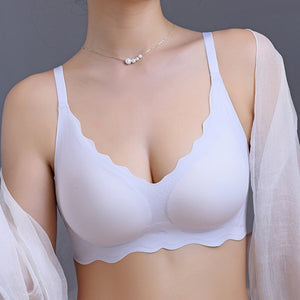 Ademende naadloze beugelloze bh