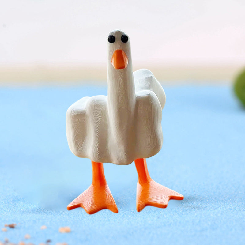 Middelvinger Eend Hars Ornament
