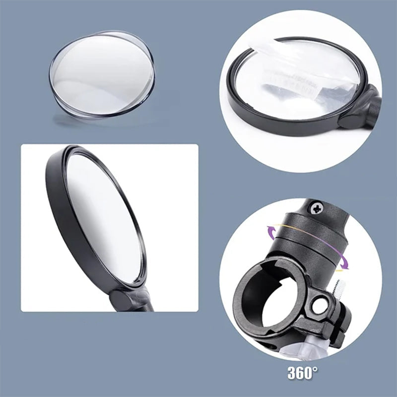 Verstelbare stuur achteruitkijkspiegels