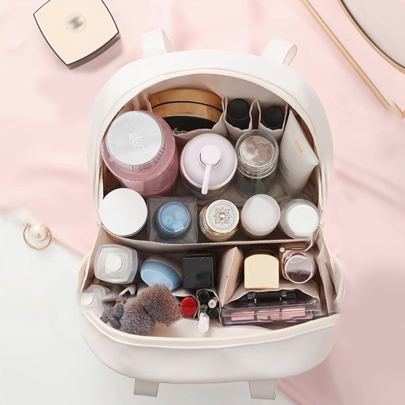 Meerlaagse schelpvormige make-uptas