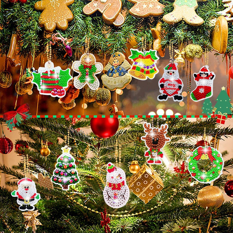 Kerst diamant schilderij sticker kit