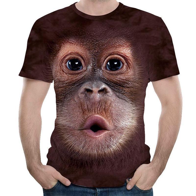 Grappig Gorilla 3D T-shirt