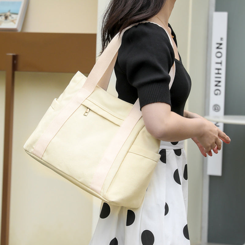 Waterdichte draagtas van canvas met grote capaciteit