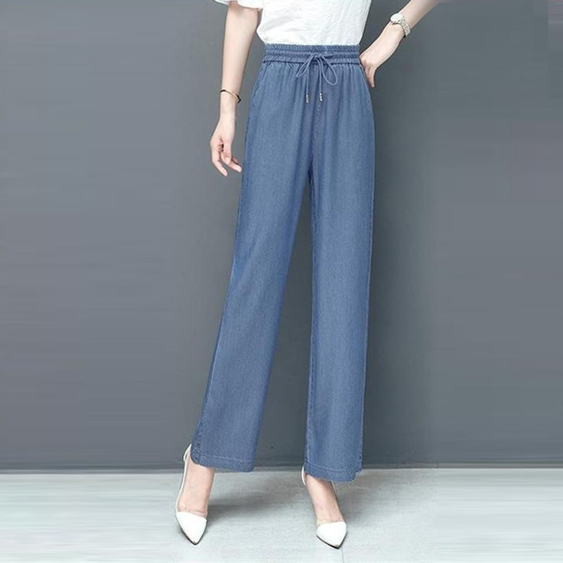 Losse casual broek van ijszijde