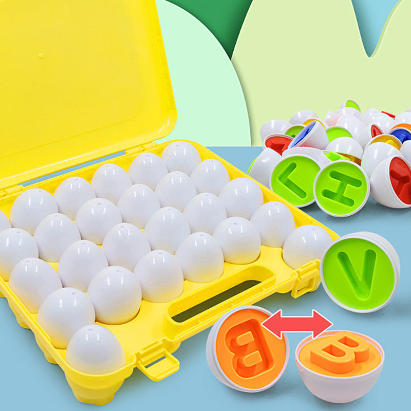 Kleur en vormen Bijpassende eierset