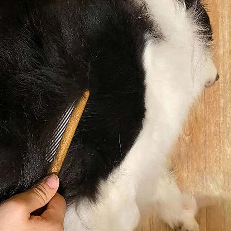 Pet Knot Comb met houten handvat