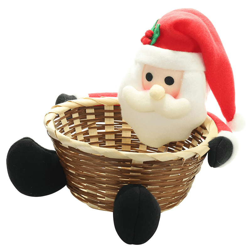 Kerst Snoep Geweven Mand