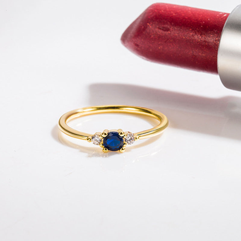 Art Deco Geboortesteen Ring