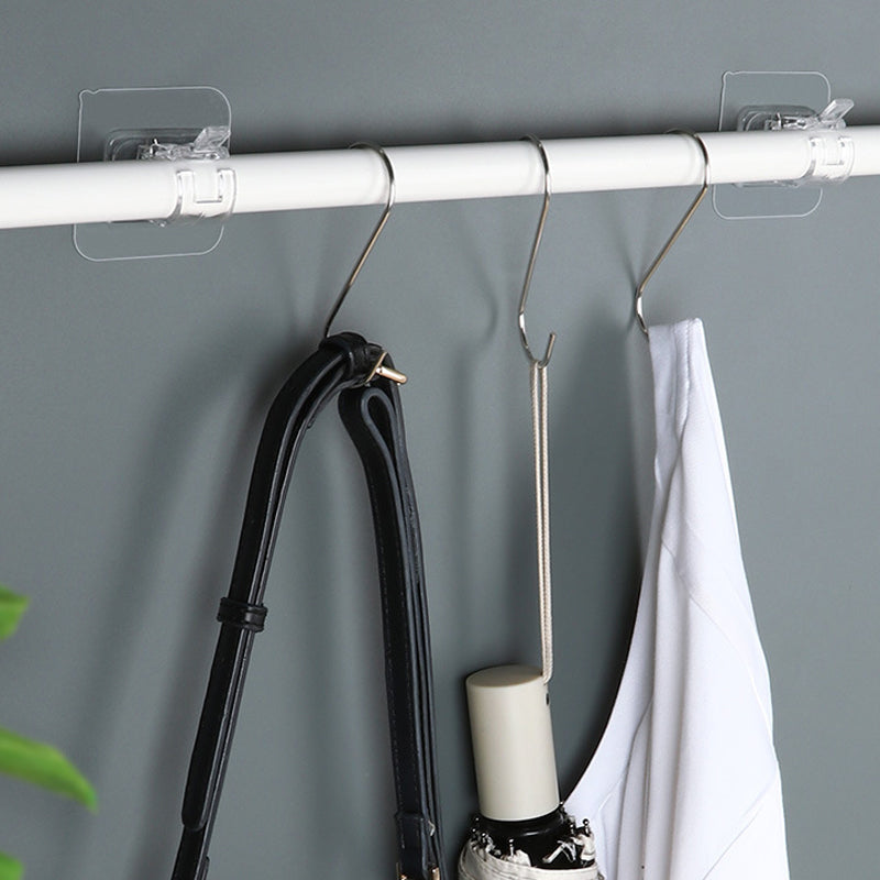 Transparante hangende staafclip