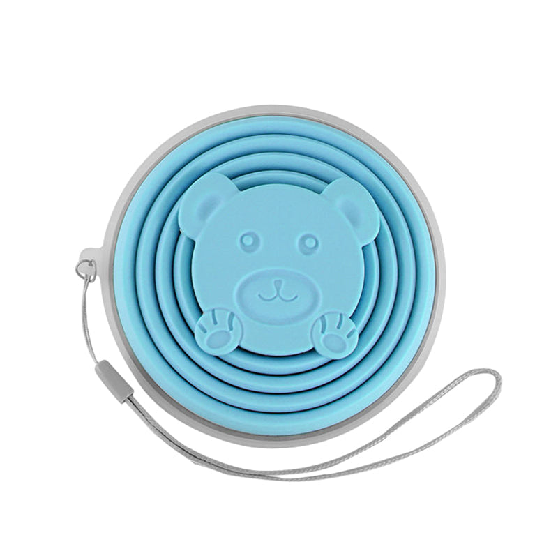 Draagbare siliconen beker voor op reis