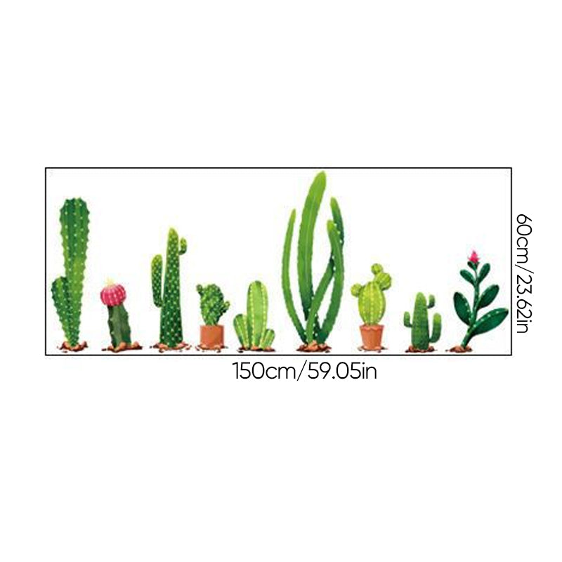 Groene plant 3D zelfklevende muursticker