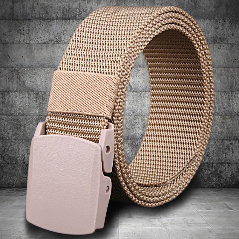 Niet-metalen niet-magnetische nylon riem met gesp