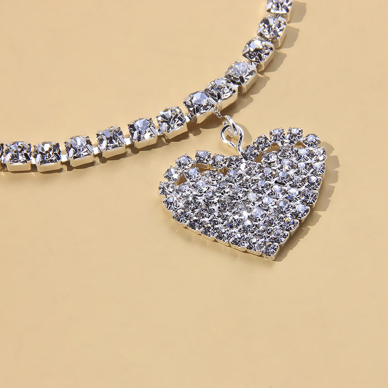 Mode Hart Strass Enkelbanden