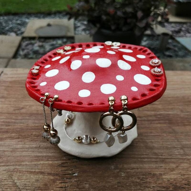 Leuke Paddestoel Oorbel Houder