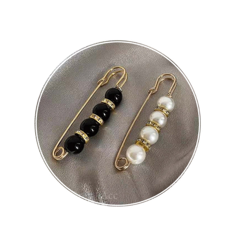 Fancy strass parels veiligheidsspeld broche