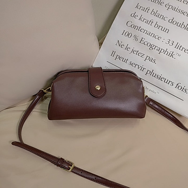 Gouden mini-crossbodytas geel
