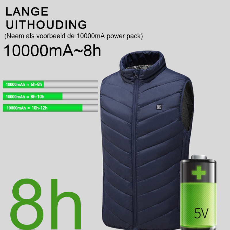 Uniseks verwarmd vest