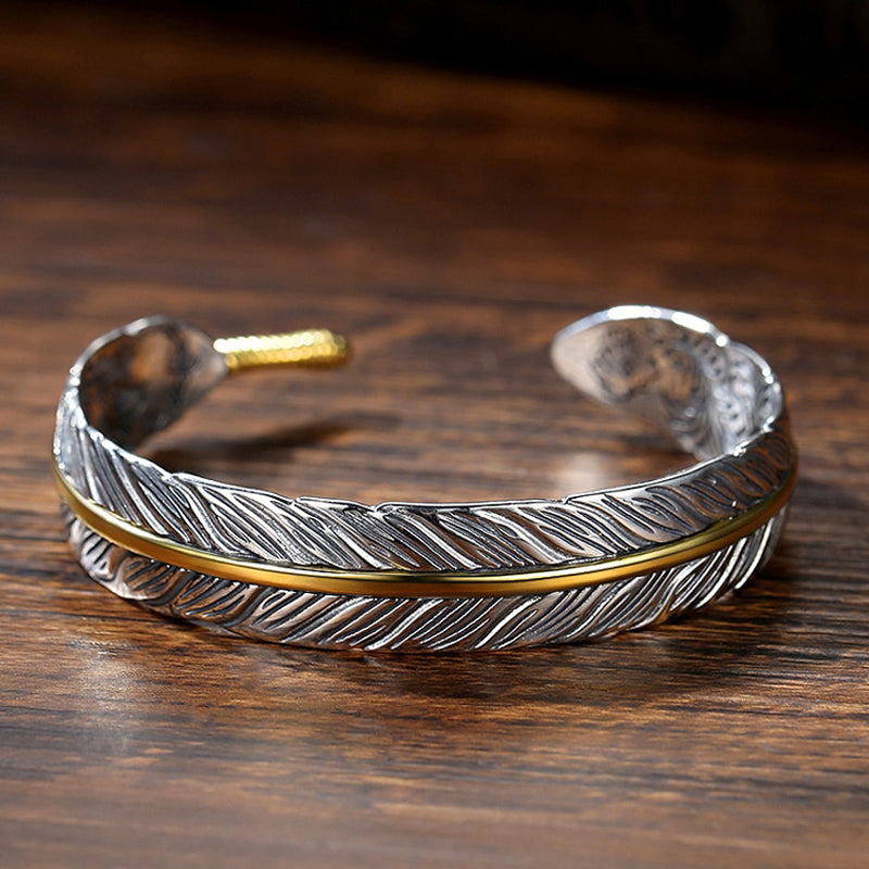 Vintage veren armband