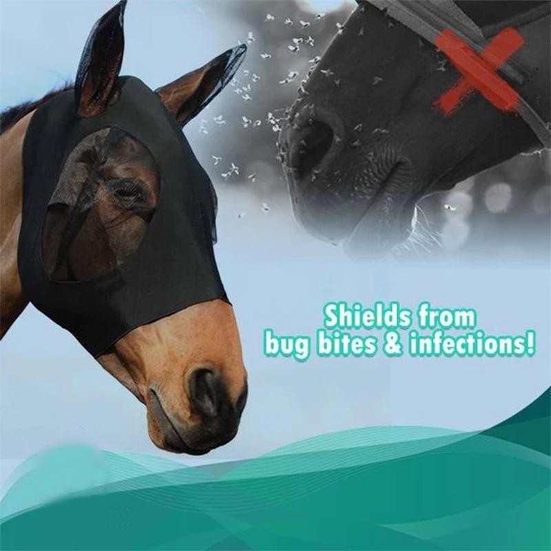Anti-vliegen mesh paardenmasker