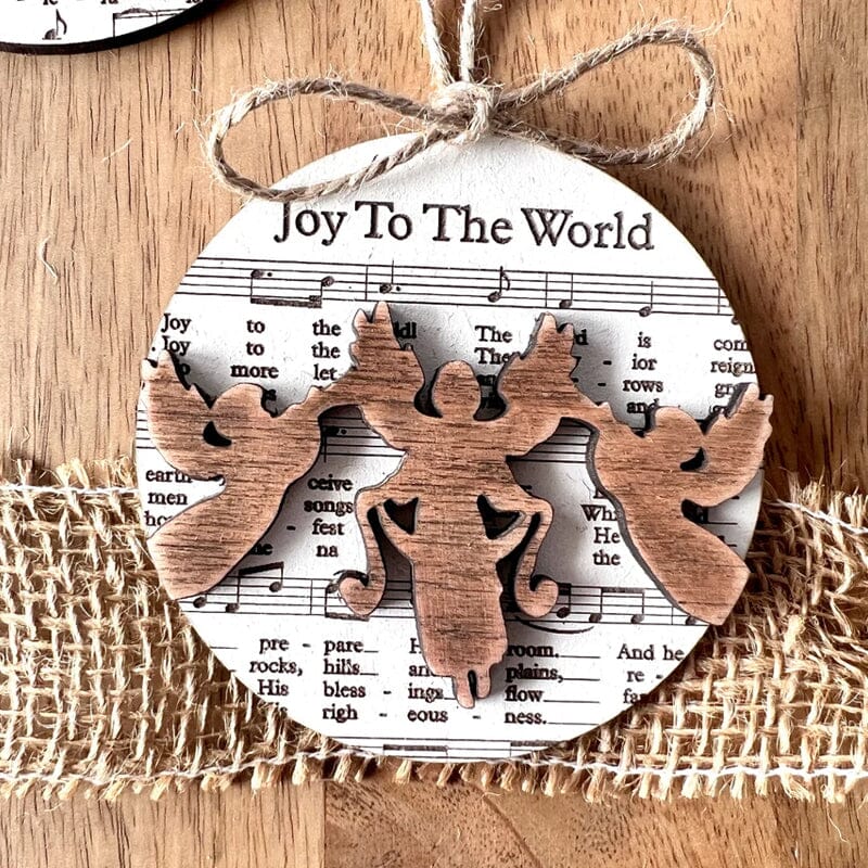 Muziekblad Kerstornament