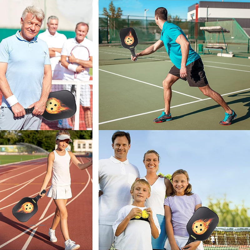 Nieuwe glasvezel pickleball paddle-set