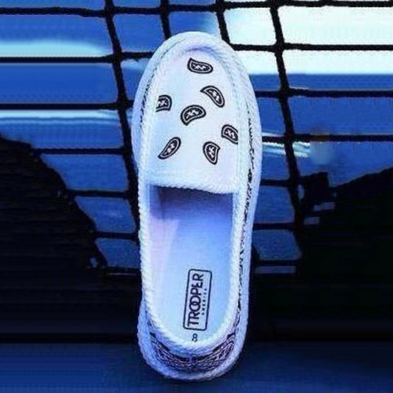 Platte schoenen met print