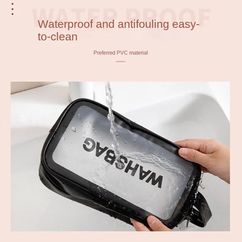 Doorschijnende make-up tas