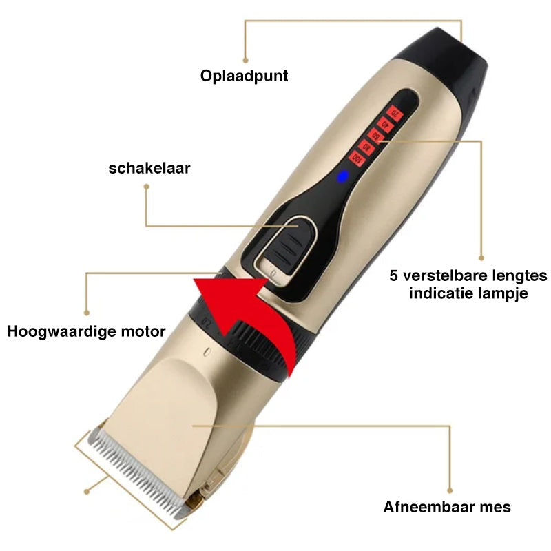 Professionele dieren haar trimmer kit