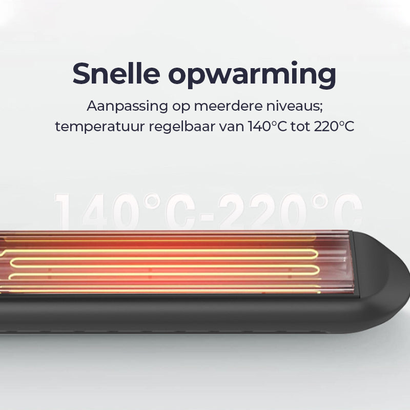 Elektrische krultang voor twee doeleinden met koude lucht