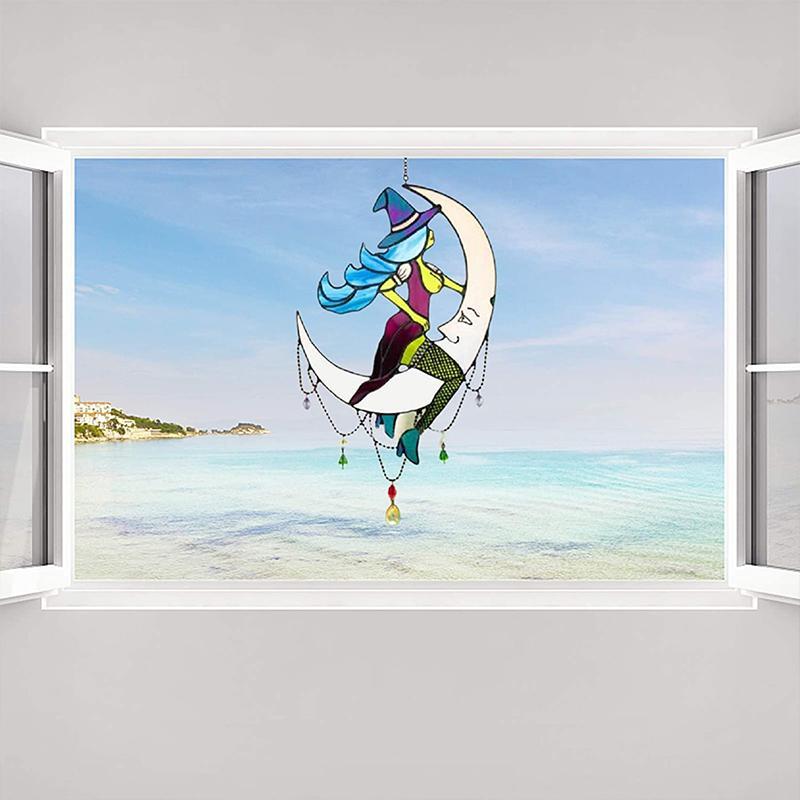 Heks boven de maanlichtdecoratie