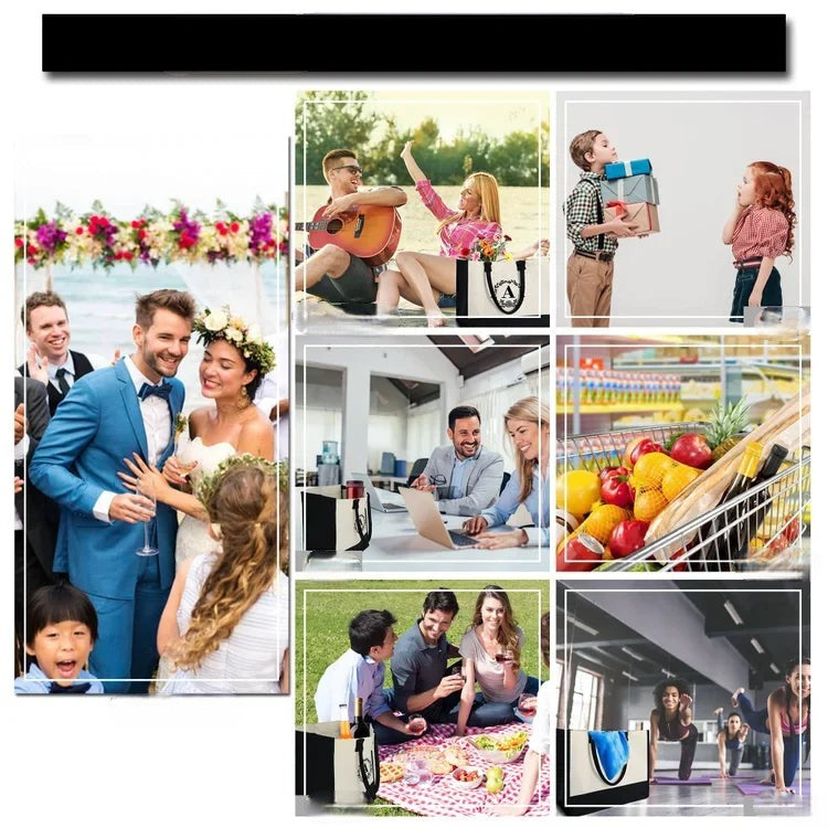 Brief Canvas Tas Vrouwen Hit Kleur Eenvoudige Schouder Shopping Tote Handtas