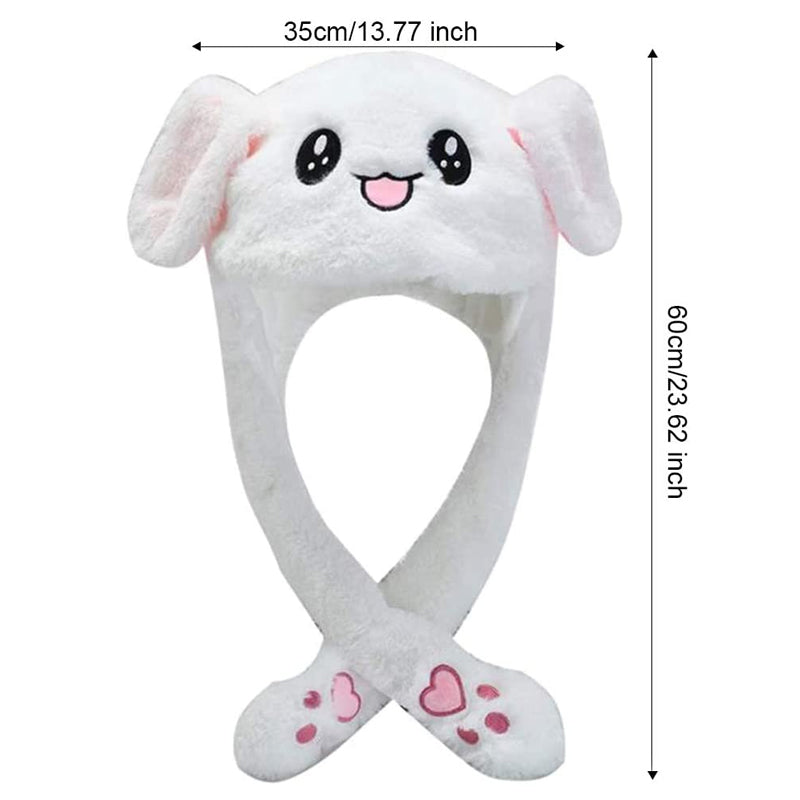 Schattige pluche oor springende konijnenhoed