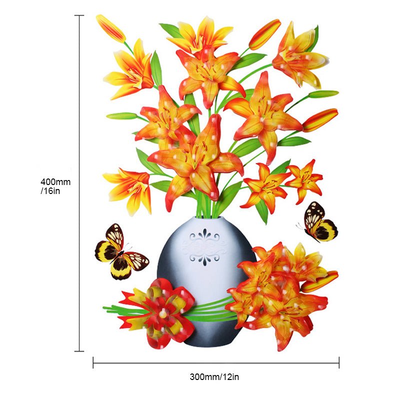 DIY plantenvaas 3D stereo stickers